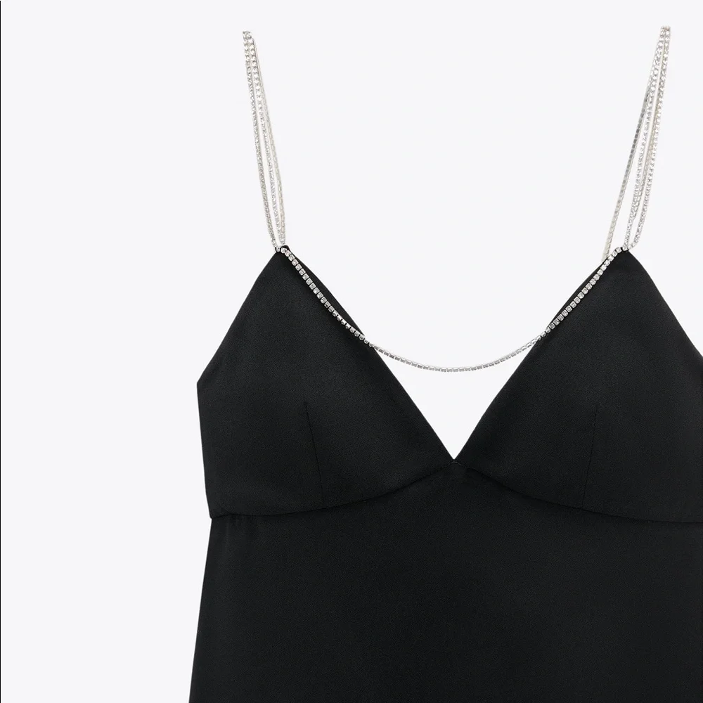 zara Rhinestone Strap Mini Dress - Picture 4 of 9